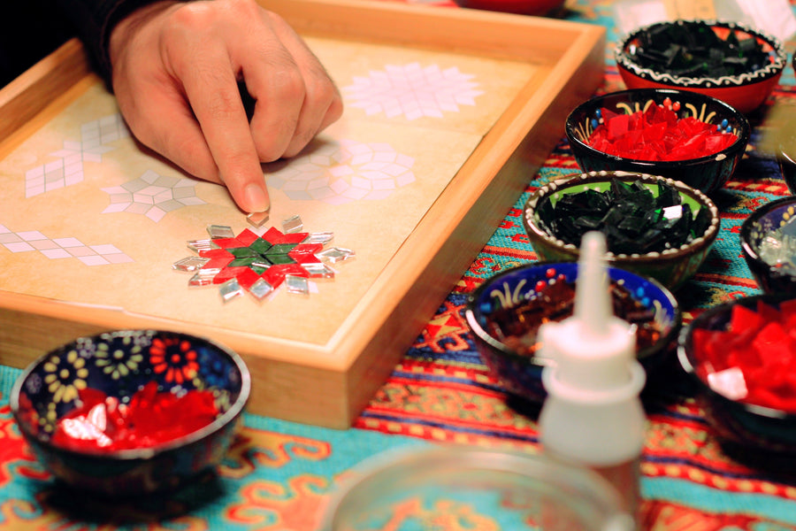"Christmas" Turkish Mosaic Lamp DIY Kit